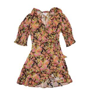 Topshop Floral Wrap Dress Size US 6 NWOT